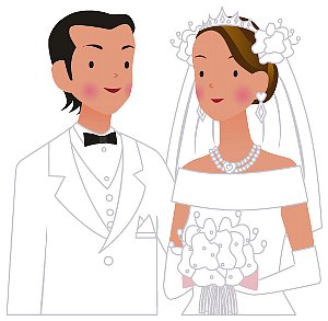 結婚,準備,キリスト教式結婚式,新郎新婦,教会